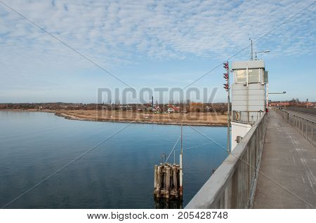 View Towards Ore Beach In Vordingborg From The Masnedsund Bridge
