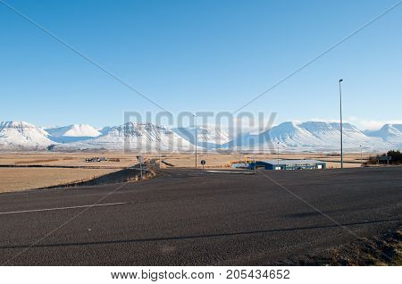 Skagafjordur in North Iceland on an autumn day