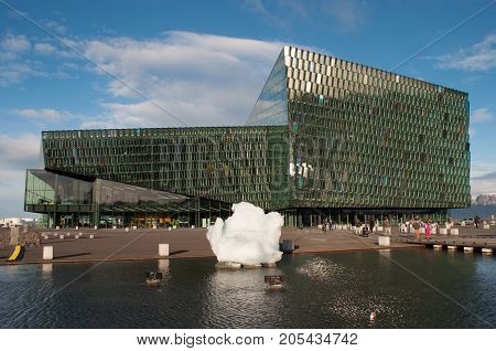 Reykjavik Iceland - November 2013: Concert hall Harpa