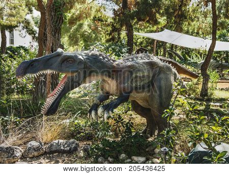 Kemer;Turkey- September 06; 2017: Irritator- Early Cretaceous /110 million years ago. In the Dinopark