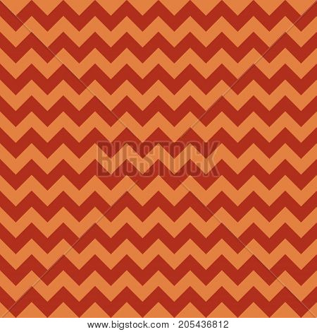 Seamless chevron pattern autumn orange colors. Vector illustration