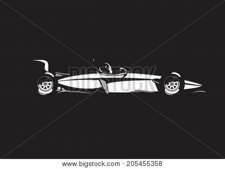 Illustration Of Formula Car