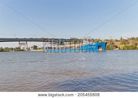 Transportation Of Goods And Petroleum Products On Barges On The Volga-don Shipping Canal