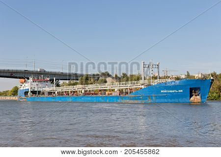 Transportation Of Goods And Petroleum Products On Barges On The Volga-don Shipping Canal