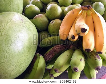 Fruits on the market in Saint Vincent and the Grenadines