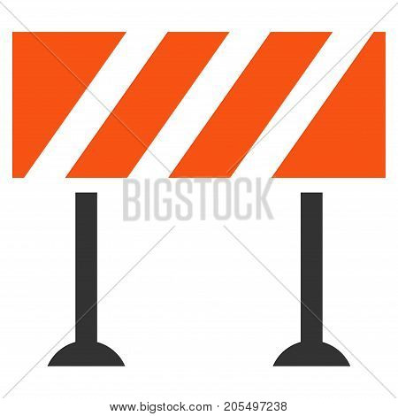 Barrier flat vector icon. An isolated illustration on a white background.