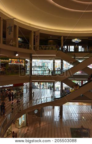 BLOOMINGTON, MINNESOTA - JUL 27: Mall of America in Bloomington, Minnesota, as seen on July 27, 2017. It is the second largest mall in terms of leaseable space and the largest mall in the United States in terms of total floor area.