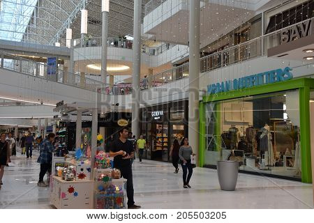BLOOMINGTON, MINNESOTA - JUL 27: Mall of America in Bloomington, Minnesota, as seen on July 27, 2017. It is the second largest mall in terms of leaseable space and the largest mall in the United States in terms of total floor area.