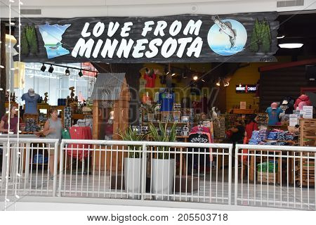 Bloomington, Minnesota - Jul 27: Love From Minnesota At Mall Of America In Bloomington, Minnesota, A