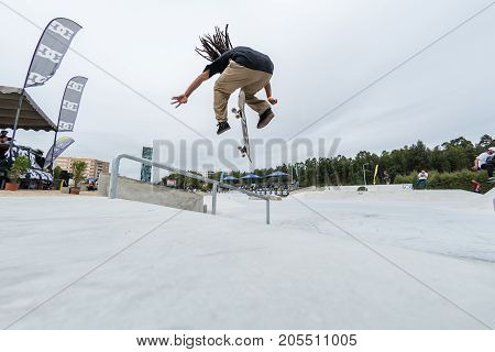 Matheus Freitas During The 4Th Stage Dc Skate Challenge