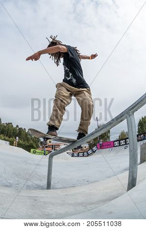 Matheus Freitas During The 4Th Stage Dc Skate Challenge