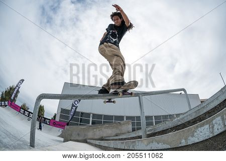 Matheus Freitas During The 4Th Stage Dc Skate Challenge