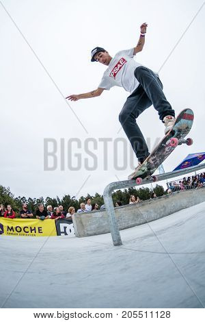 Daniel Ferreira During The 4Th Stage Dc Skate Challenge