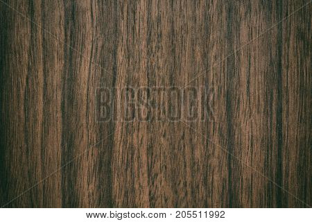 Vintage Surface Wood Table And Rustic Grain Texture Background. Close Up Of Dark Rustic Wall Made Of