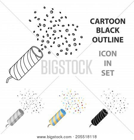 Holiday firecracker salute.Party and parties single icon in cartoon style vector symbol stock web illustration.