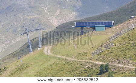 Ski Lift Chair In The Alps