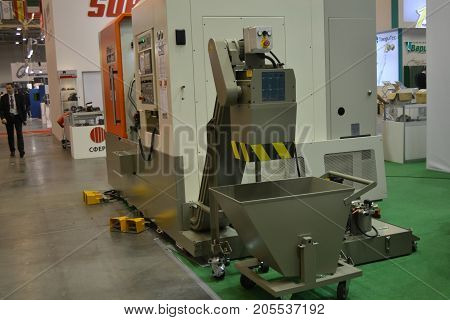 Kiev, Ukraine International Industrial Exhibition - November 25, 2016: - industrial machinery, Industrial equipment, industry facilities and machine tools, machinery lathes