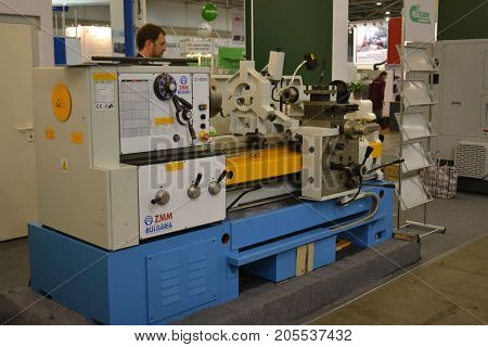 Kiev, Ukraine International Industrial Exhibition - November 25, 2016: - industrial machinery, Industrial equipment, industry facilities and machine tools, machinery lathes