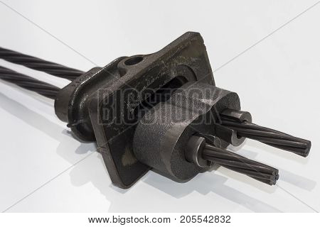 Metal Parts for post tension flat duct system ; Block Jaw Wire