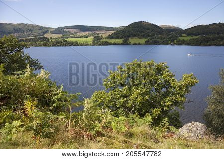 Ullswater from Hallin Fell the Lake District Cumbria England.