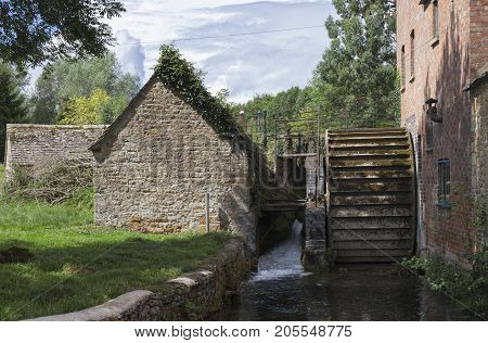 The Mill at Lower Slaughter Cotswolds Gloucestershire England.