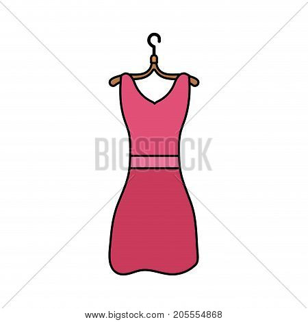 woman dress casual design style vector illustration