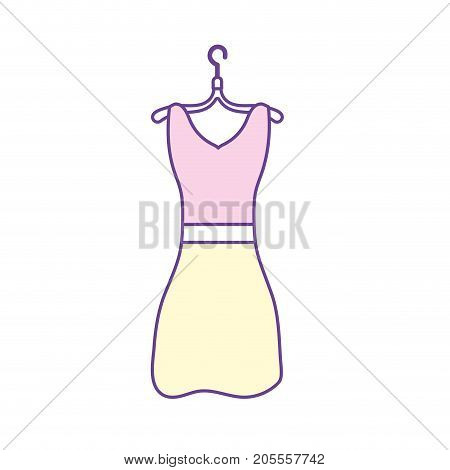 woman dress casual design style vector illustration