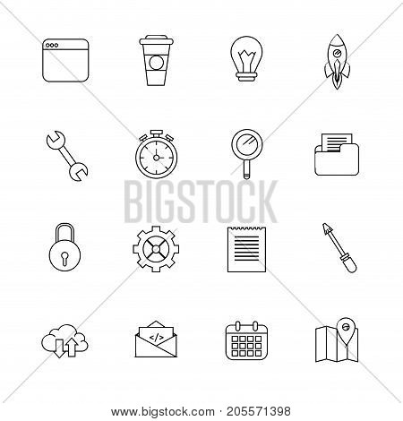 set software code data pragramming vector illustration