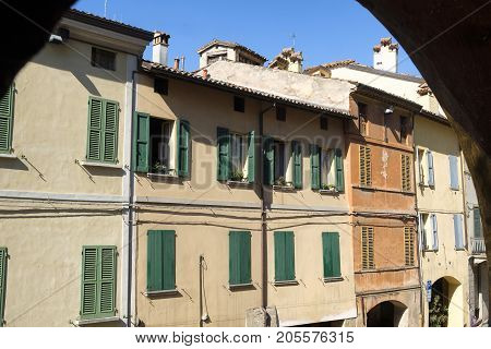 Brisighella (Ravenna Emilia Romagna Italy): the famous covered street known as via degli Asini or via del Borgo