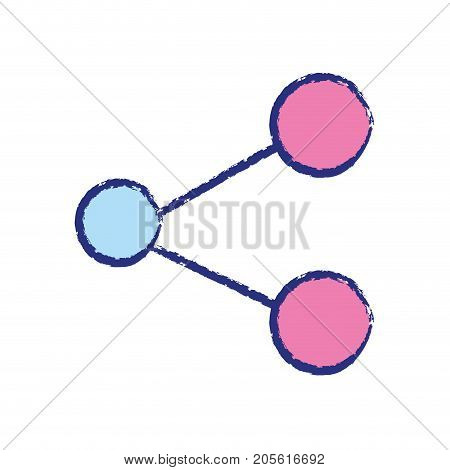 share social media monile icon vector illustration