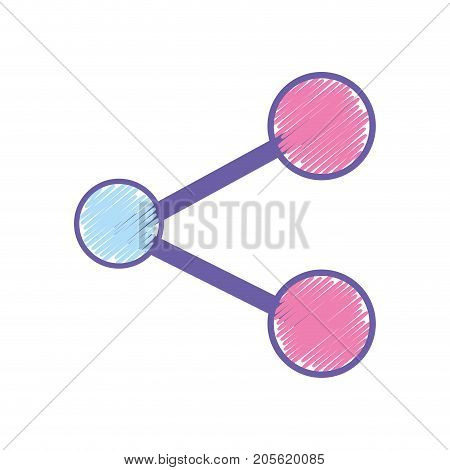 share social media monile icon vector illustration