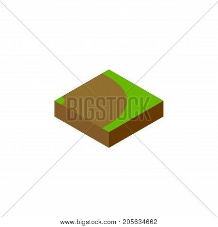 Rotation Vector Element Can Be Used For Rotation, Turning, Road Design Concept.  Isolated Turning Isometric.