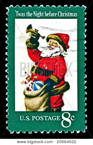 Timbro di USA 1972 Natale, Santa Claus
