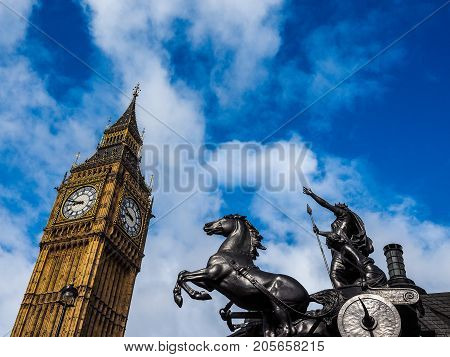 Boadicea Monument In London, Hdr