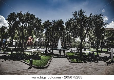 Square of the rejoicing in Cuzco .