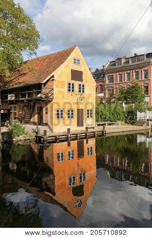 The old town called gamle by in danish in Aarhus, Denmark