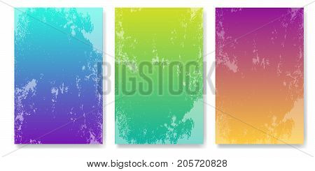 Soft color background with grunge effect. Modern screen vector design for mobile app. Soft color gradients with stressed design