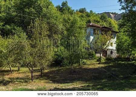 Old houses in village of Rozhen, Blagoevgrad region, Bulgaria