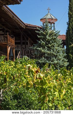Inside view of  Rozhen Monastery of the Nativity of the Mother of God, Blagoevgrad region, Bulgaria