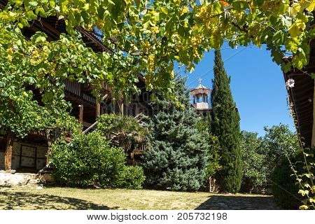 Inside view of  Rozhen Monastery of the Nativity of the Mother of God, Blagoevgrad region, Bulgaria