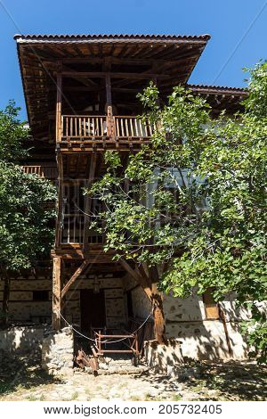 Inside view of  Rozhen Monastery of the Nativity of the Mother of God, Blagoevgrad region, Bulgaria
