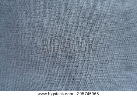 Greyish Blue Simple Linen Fabric From Above