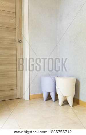 Room With Peculiar Poufs