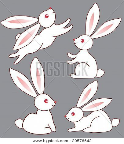 디자인에 대 한 4 개의 토끼