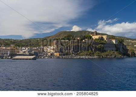 Lipari Island the largest of Aeolian Islands of the Norhtern coast of Sicily, Italy