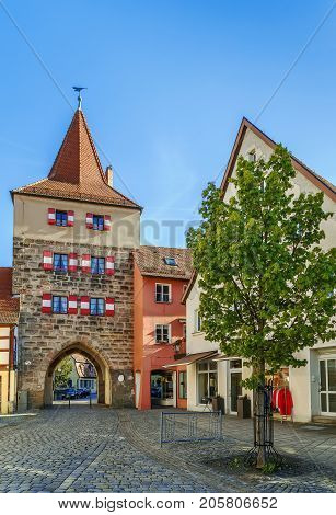 Tower with gate in Lauf an der Pegnitz Germany