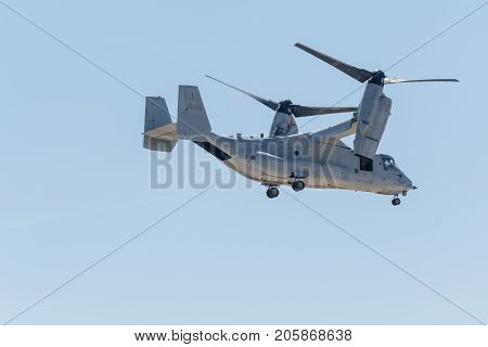 Bell Boeing Mv-22 Osprey Performing At The Miramar Air Show