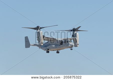Bell Boeing Mv-22 Osprey Performing At The Miramar Air Show