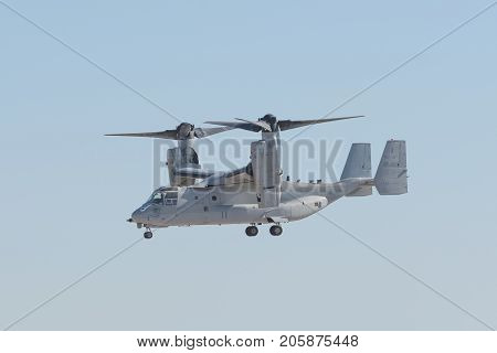 Bell Boeing Mv-22 Osprey Performing At The Miramar Air Show