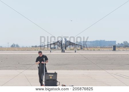 Boeing Av-8B Harrier Ii Performing At The Miramar Air Show